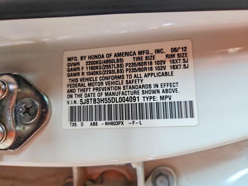 Продаж на аукціоні авто 2013 Acura Rdx, vin: 5J8TB3H55DL004091, номер лоту: 63851926