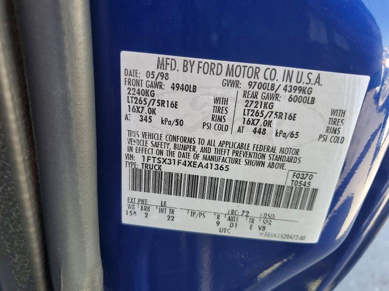Продажа на аукционе авто 1999 Ford F350, vin: 1FTSX31F4XEA41365, номер лота: 62830756