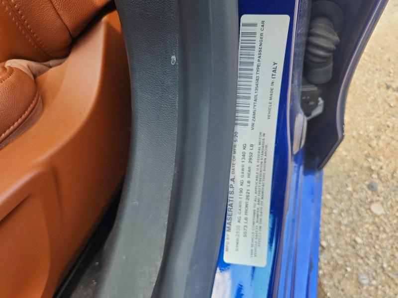 63572036 :رقم المزاد ، ZAM57YTA0L1354583 vin ، 2020 Maserati Ghibli مزاد بيع