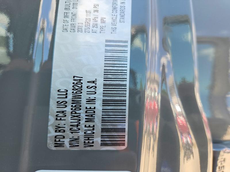 Aukcja sprzedaży 2021 Jeep Wrangler Unlimited, vin: 1C4JJXP66MW682647, numer aukcji: 65155876