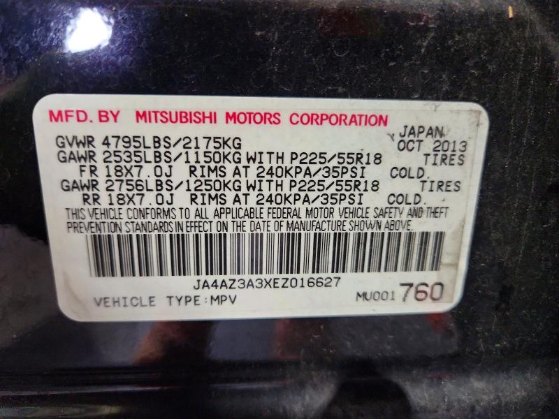 Aukcja sprzedaży 2014 Mitsubishi Outlander Se Fwd, vin: JA4AZ3A3XEZ016627, numer aukcji: 63573606