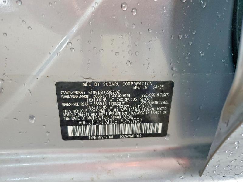 Aukcja sprzedaży 2026 Subaru Crosstrek, vin: JF2GUSGD9T8257687, numer aukcji: 65281016