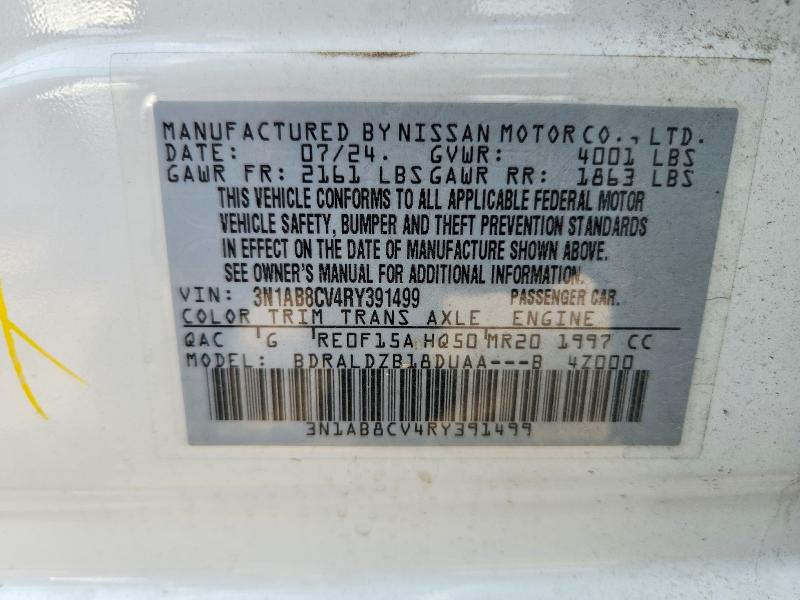 Aukcja sprzedaży 2024 Nissan Sentra, vin: 3N1AB8CV4RY391499, numer aukcji: 65735776