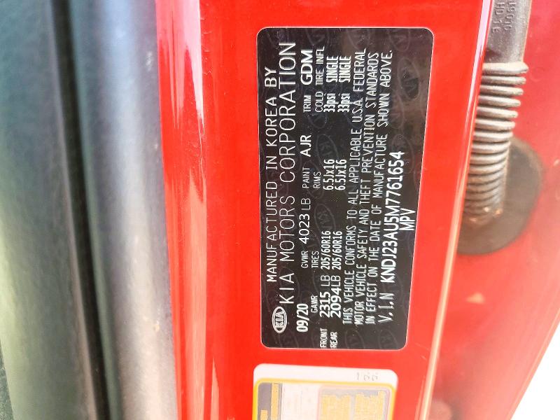 2021 Kia Soul მანქანა იყიდება აუქციონზე, vin: KNDJ23AU5M7761654, აუქციონის ნომერი: 63786566