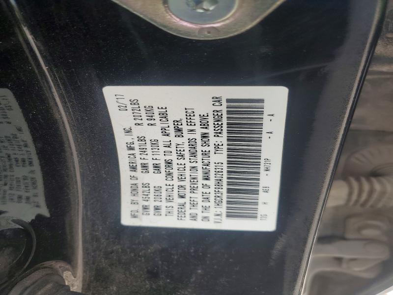 Aukcja sprzedaży 2017 Honda Accord, vin: 1HGCR3F98HA026315, numer aukcji: 64683526