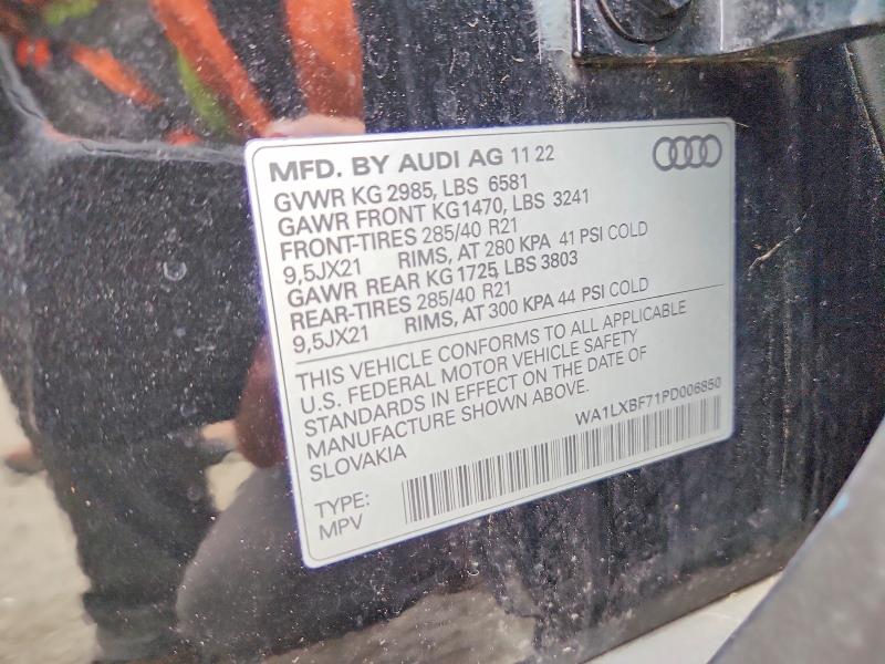 Aukcja sprzedaży 2023 Audi Q7, vin: WA1LXBF71PD006850, numer aukcji: 65737086