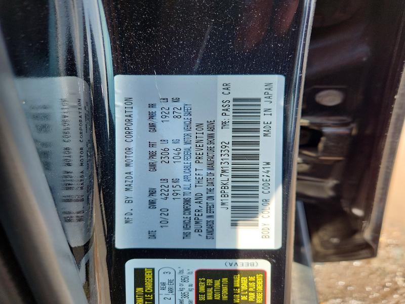 63918496 :رقم المزاد ، JM1BPBKL7M1313392 vin ، 2021 Mazda 3 مزاد بيع