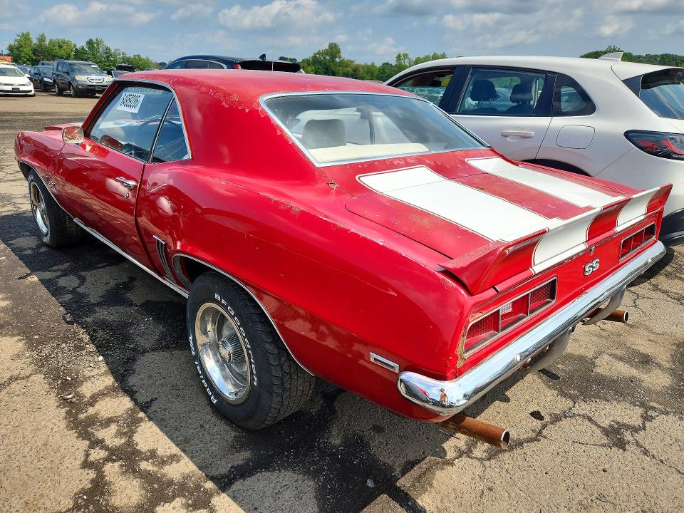 64959286 :رقم المزاد ، 124379N690790 vin ، 1969 Chevrolet Camaro مزاد بيع