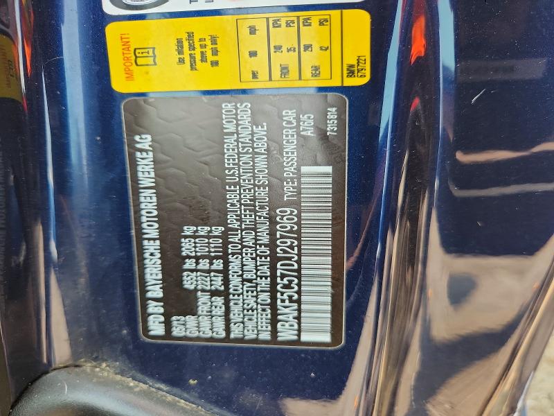 64339706 :رقم المزاد ، WBAKF5C57DJ297969 vin ، 2013 Bmw 328 I مزاد بيع