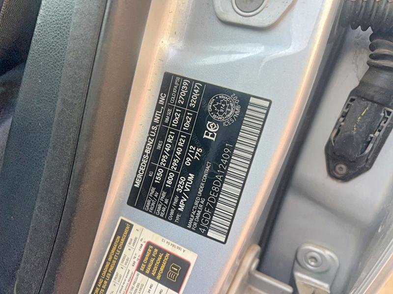 Aukcja sprzedaży 2013 Mercedes-benz Gl, vin: 4JGDF7DE8DA124091, numer aukcji: 63808146
