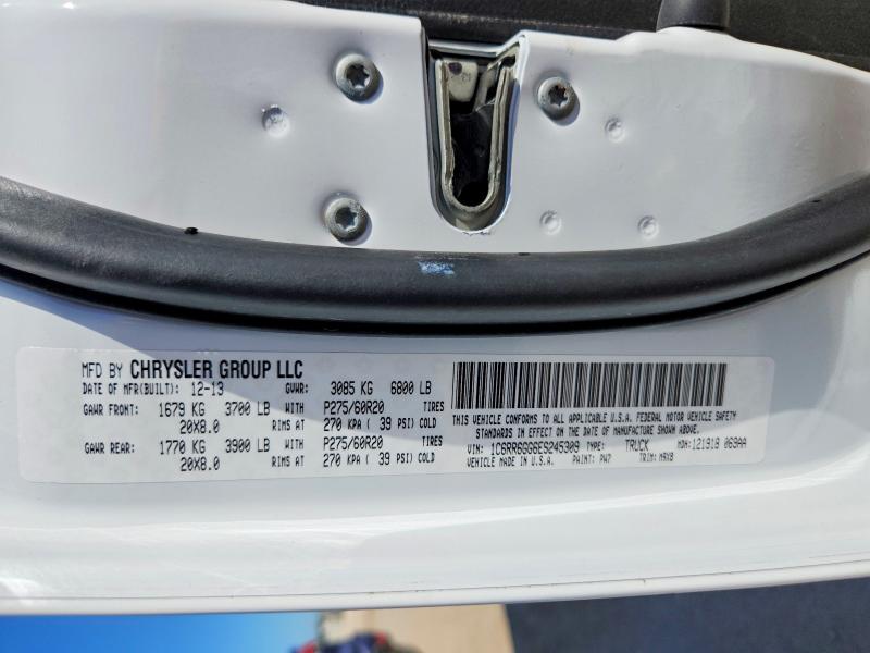 2014 Ram 1500 მანქანა იყიდება აუქციონზე, vin: 1C6RR6GG6ES245309, აუქციონის ნომერი: 65221636