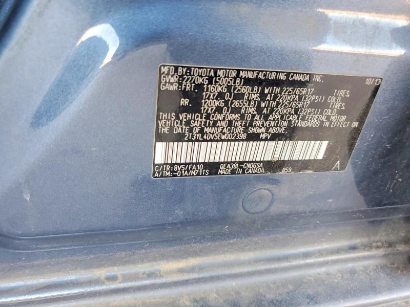 Продаж на аукціоні авто 2014 Toyota Rav4 Ev, vin: 2T3YL4DV5EW002398, номер лоту: 66579236