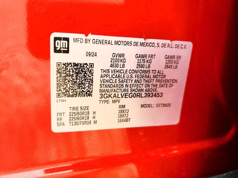 63651836 :رقم المزاد ، 3GKALVEG0RL393453 vin ، 2024 Gmc Terrain مزاد بيع
