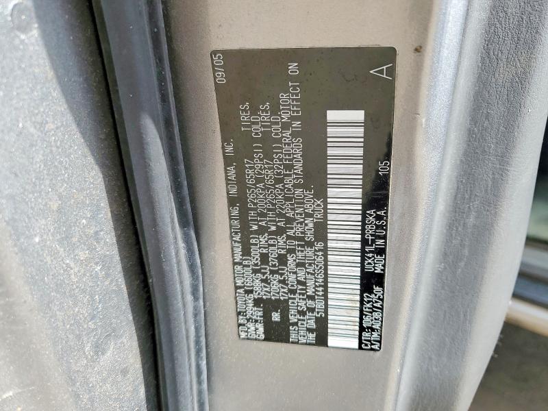 Aukcja sprzedaży 2006 Toyota Tundra, vin: 5TBDT44146S506416, numer aukcji: 65992636