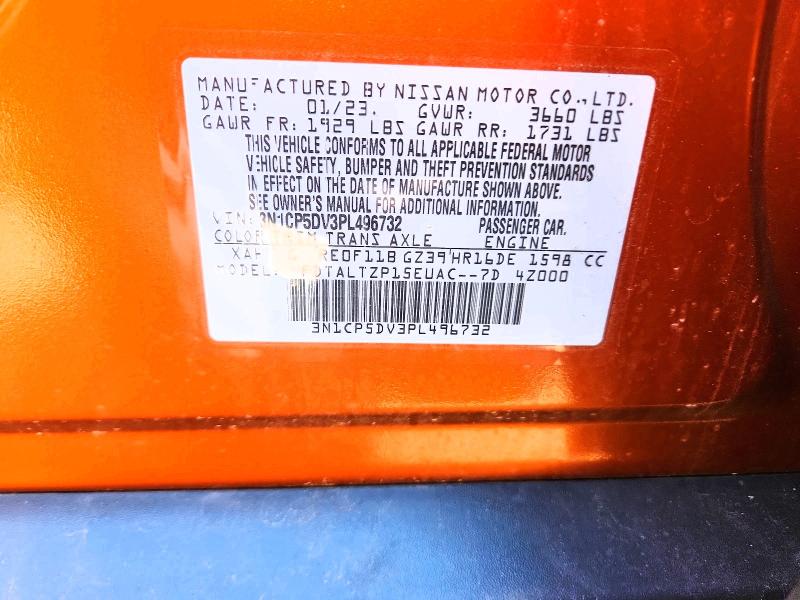 Aukcja sprzedaży 2023 Nissan Kicks, vin: 3N1CP5DV3PL496732, numer aukcji: 66581456
