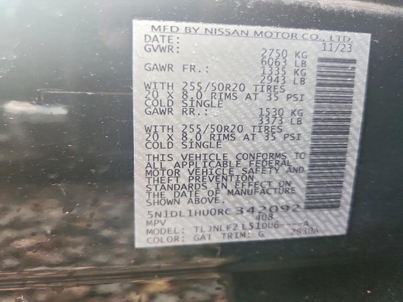 Продажа на аукционе авто 2024 Infiniti Qx60, vin: 5N1DL1HU0RC342092, номер лота: 66559856