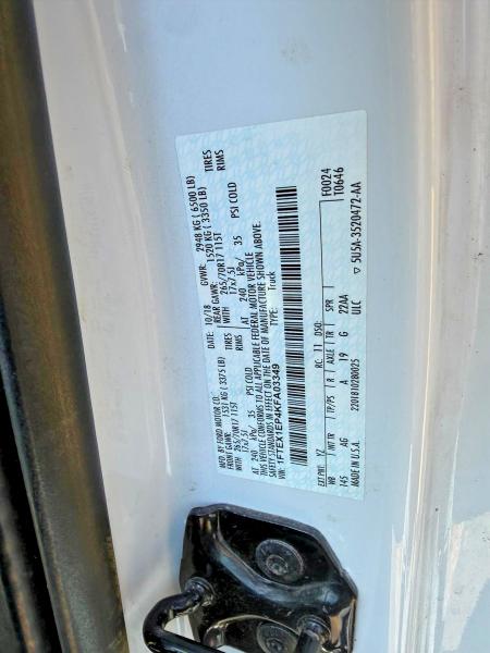 65794896 :رقم المزاد ، 1FTEX1EP4KFA03349 vin ، 2019 Ford F150 مزاد بيع
