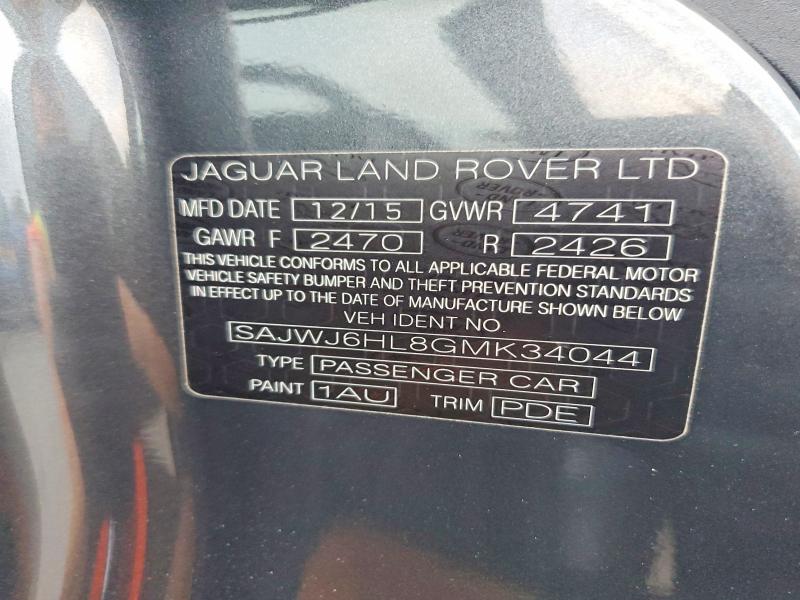 Продаж на аукціоні авто 2016 Jaguar F-type, vin: SAJWJ6HL8GMK34044, номер лоту: 64101266