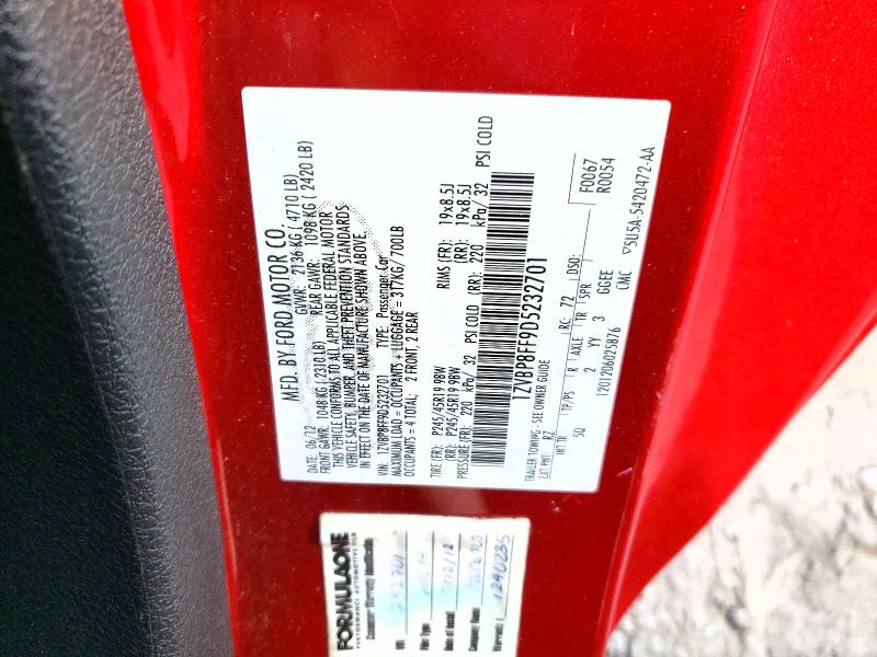 Продажа на аукционе авто 2013 Ford Mustang, vin: 1ZVBP8FF9D5232701, номер лота: 65183096