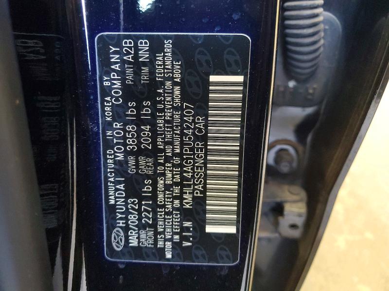 2023 Hyundai Elantra მანქანა იყიდება აუქციონზე, vin: KMHLL4AG1PU542407, აუქციონის ნომერი: 64811816