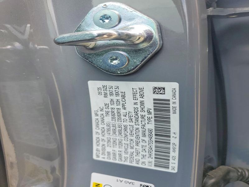 63586076 :رقم المزاد ، 2HKRS4H75SH495490 vin ، 2025 Honda Cr-v مزاد بيع
