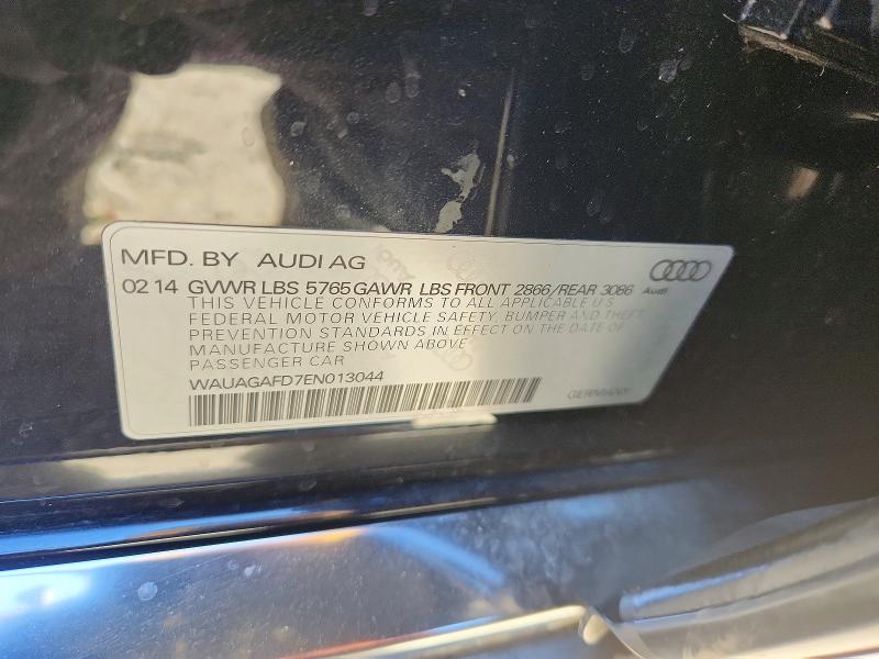 Aukcja sprzedaży 2014 Audi A8, vin: WAUAGAFD7EN013044, numer aukcji: 65493816