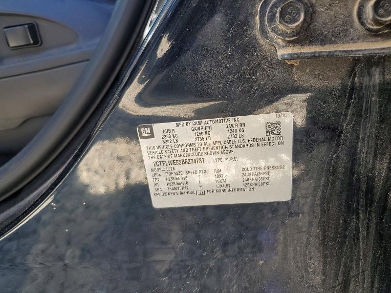 2011 Gmc Terrain მანქანა იყიდება აუქციონზე, vin: 2CTFLWE55B6274737, აუქციონის ნომერი: 63257386
