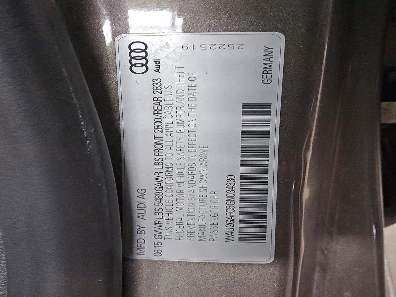 Продажа на аукционе авто 2016 Audi A7, vin: WAU2GAFC5GN034330, номер лота: 65928356