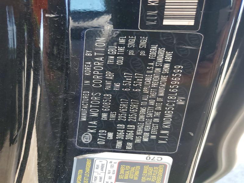 Aukcja sprzedaży 2020 Kia Sedona, vin: KNDMB5C18L6596599, numer aukcji: 62653636