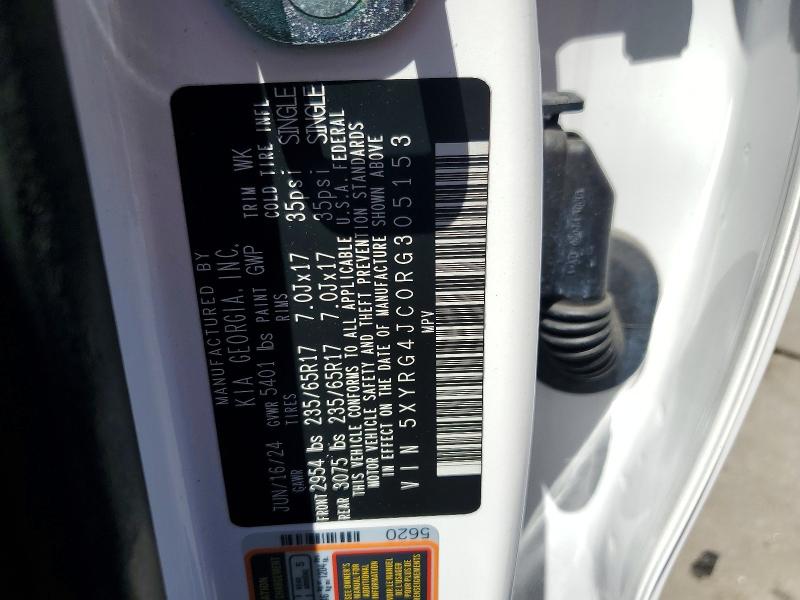 Aukcja sprzedaży 2024 Kia Sorento, vin: 5XYRG4JC0RG305153, numer aukcji: 64458646