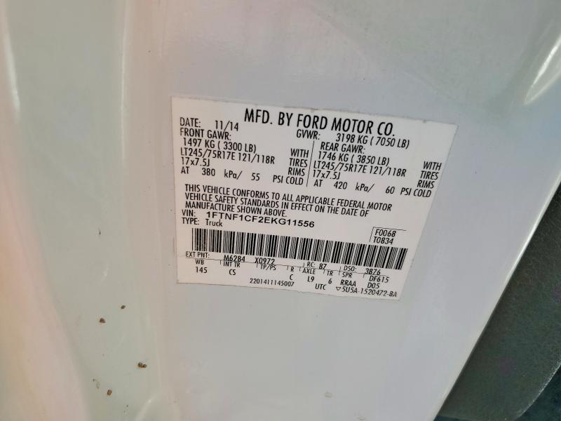 2014 Ford F150 მანქანა იყიდება აუქციონზე, vin: 1FTNF1CF2EKG11556, აუქციონის ნომერი: 62891006