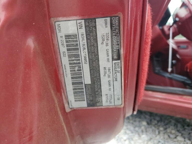 Продаж на аукціоні авто 1990 Dodge Omni, vin: 1B3XL18D8LC730052, номер лоту: 63004386