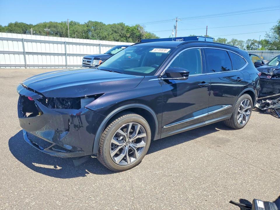 63700836 :رقم المزاد ، 5J8YE1H46NL019449 vin ، 2022 Acura Mdx مزاد بيع