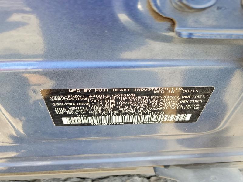 Aukcja sprzedaży 2016 Subaru Forester, vin: JF2SJADC2GH415818, numer aukcji: 64056126