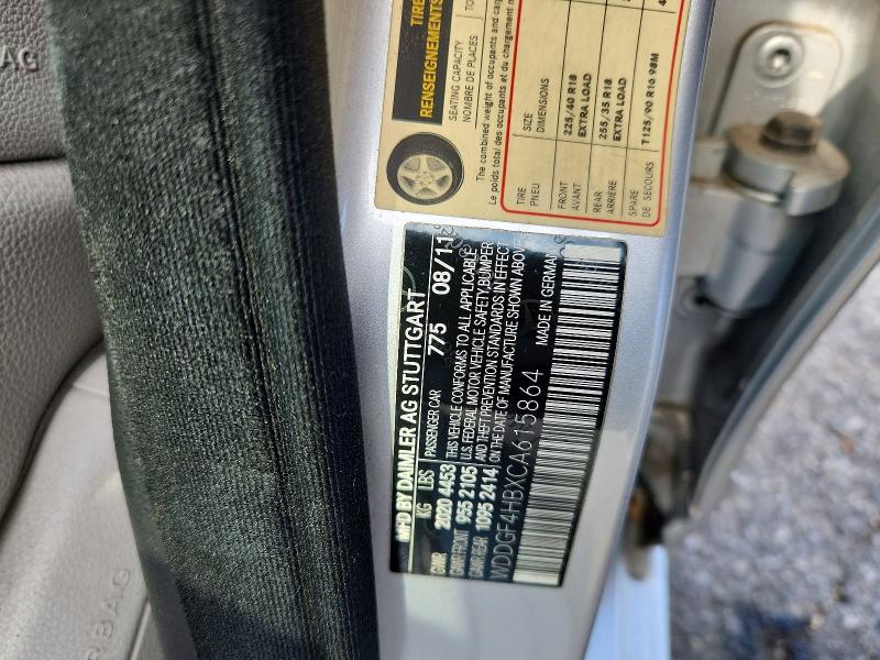 Продаж на аукціоні авто 2012 Mercedes-benz C, vin: WDDGF4HBXCA615864, номер лоту: 64518996