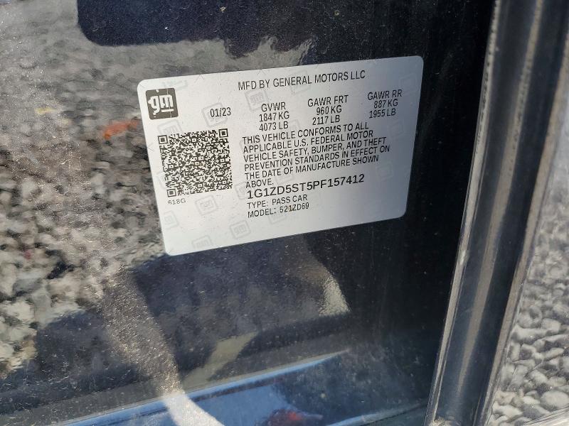 Продажа на аукционе авто 2023 Chevrolet Malibu, vin: 1G1ZD5ST5PF157412, номер лота: 65339366