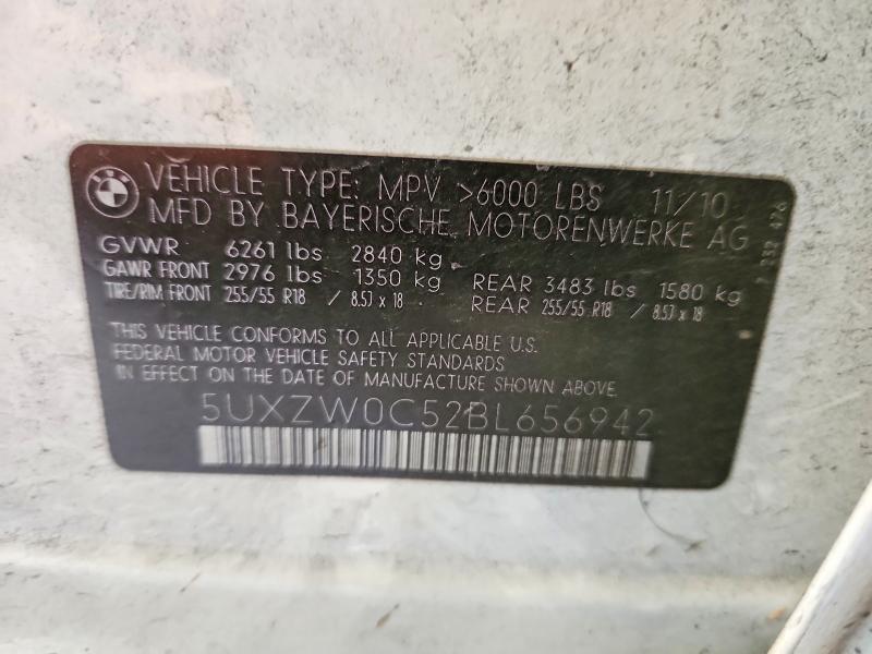Aukcja sprzedaży 2011 Bmw X5, vin: 5UXZW0C52BL656942, numer aukcji: 65832796