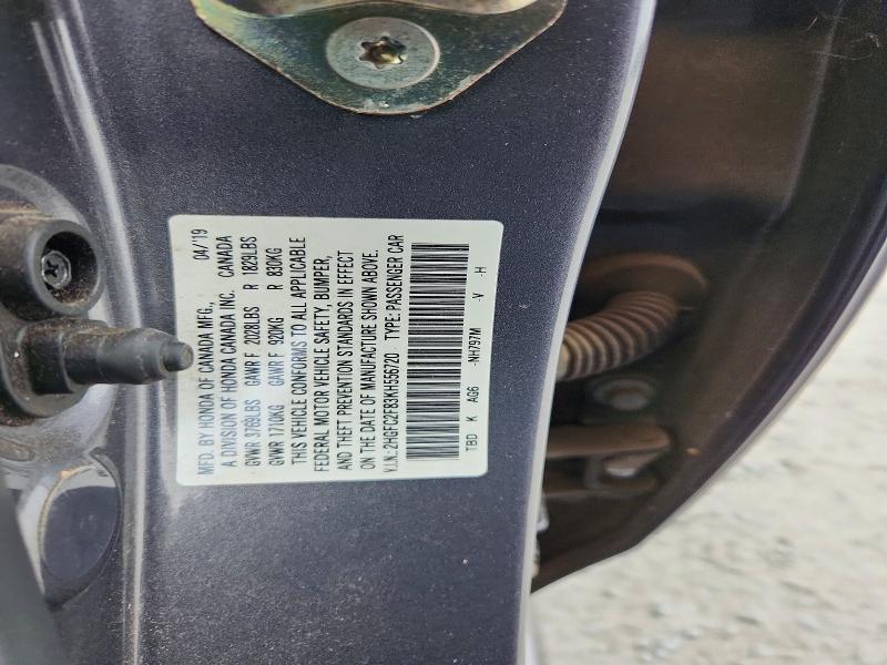 Продажа на аукционе авто 2019 Honda Civic, vin: 2HGFC2F83KH556720, номер лота: 66561296