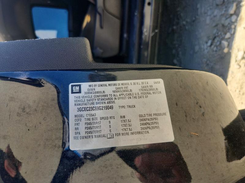 63223896 :رقم المزاد ، 3GCEC23C69G219049 vin ، 2009 Chevrolet Silverado مزاد بيع