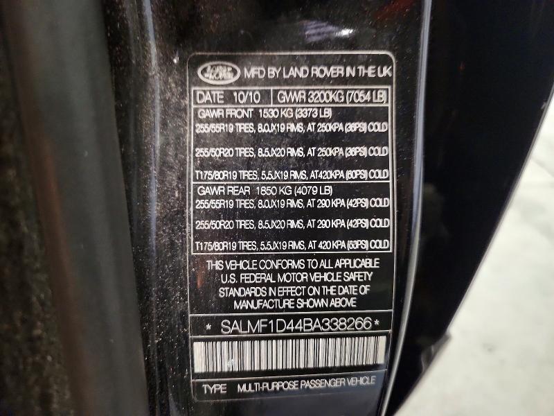 Продажа на аукционе авто 2011 Land Rover Range Rover, vin: SALMF1D44BA338266, номер лота: 65004816