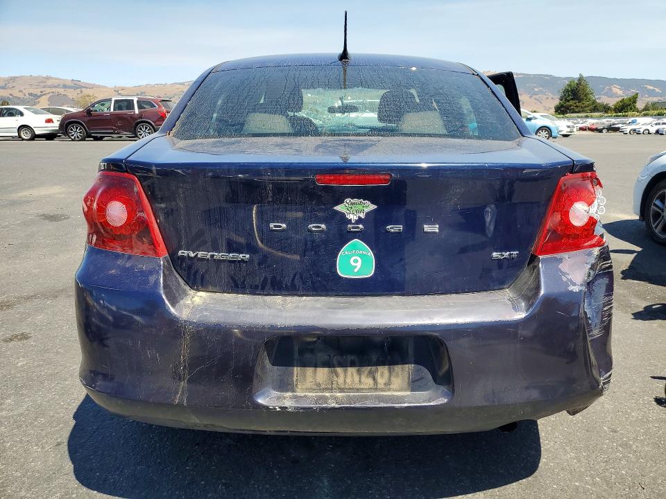 66312636 :رقم المزاد ، 1C3CDZCB8DN660741 vin ، 2013 Dodge Avenger مزاد بيع