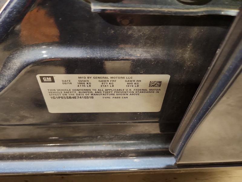 Продажа на аукционе авто 2014 Chevrolet Cruze, vin: 1G1PE5SB4E7410318, номер лота: 65382096