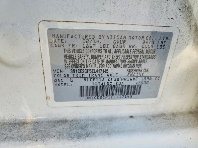 Продаж на аукціоні авто 2014 Nissan Versa Note, vin: 3N1CE2CP5EL417145, номер лоту: 64082606