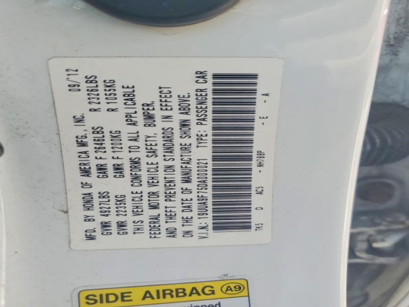 Aukcja sprzedaży 2013 Acura Tl, vin: 19UUA9F75DA000021, numer aukcji: 56325286