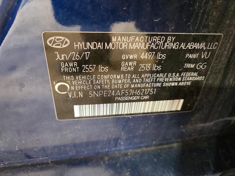 65881886 :رقم المزاد ، 5NPE24AF5JH621751 vin ، 2018 Hyundai Sonata مزاد بيع