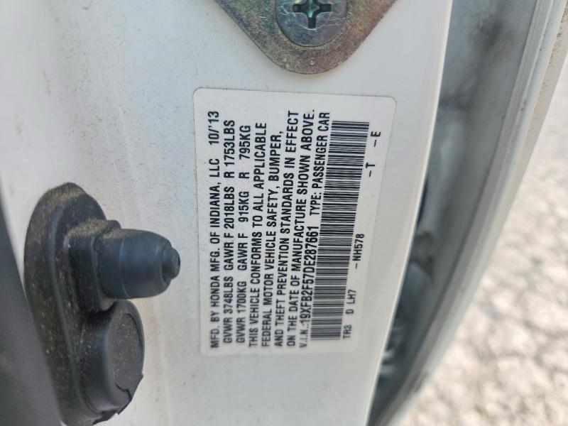 Продаж на аукціоні авто 2013 Honda Civic, vin: 19XFB2F57DE287661, номер лоту: 64224936