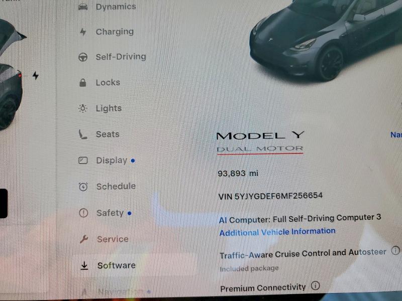 Aukcja sprzedaży 2021 Tesla Model Y, vin: 5YJYGDEF6MF256654, numer aukcji: 64070036
