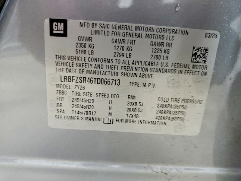 Продаж на аукціоні авто 2026 Buick Envision, vin: LRBFZSR46TD066713, номер лоту: 63690066