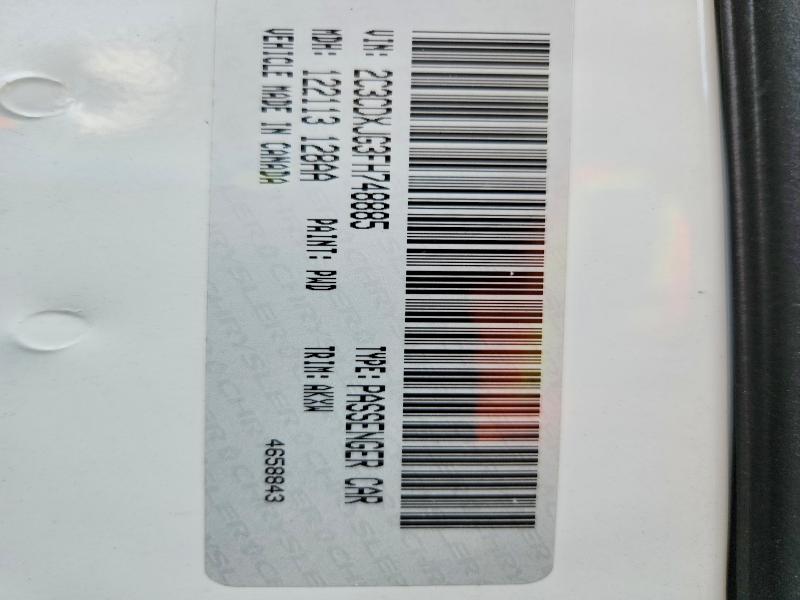 Продаж на аукціоні авто 2015 Dodge Charger, vin: 2C3CDXJG3FH748885, номер лоту: 66445486