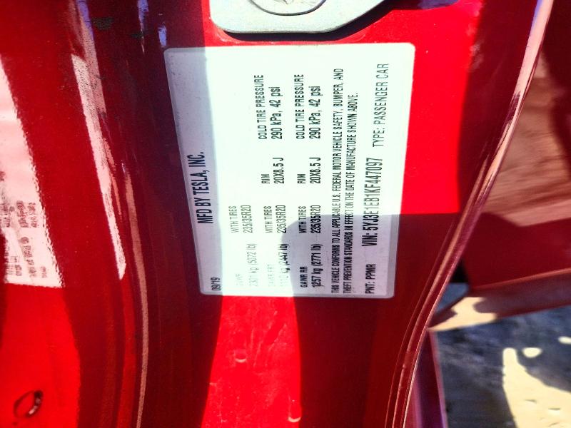 Aukcja sprzedaży 2019 Tesla Model 3, vin: 5YJ3E1EB1KF447097, numer aukcji: 66026656